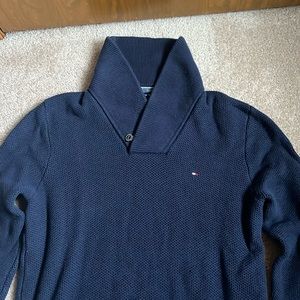 Tommy Hilfiger Mens Navy Knit Sweater Size Large